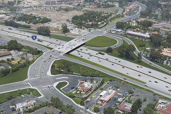 The Ortega Highway Interchange replacement reduces the traffic congestion along the interchange.