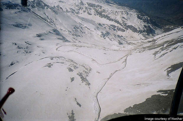 The snowbound Rohtang Pass in winter.