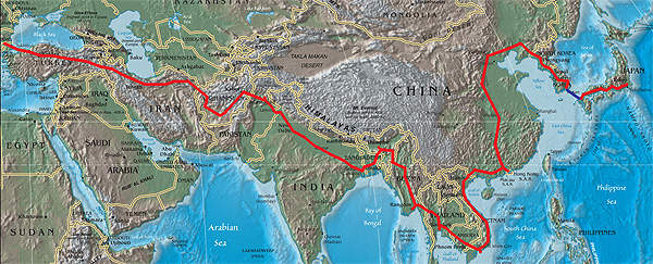 The Asian Highway (or the Great Asian Highway) is a 141,000km network of roads spanning across 32 countries.