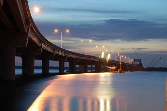 Construction of the &#36;122m toll bridge began in 2006 and was completed in June 2009.