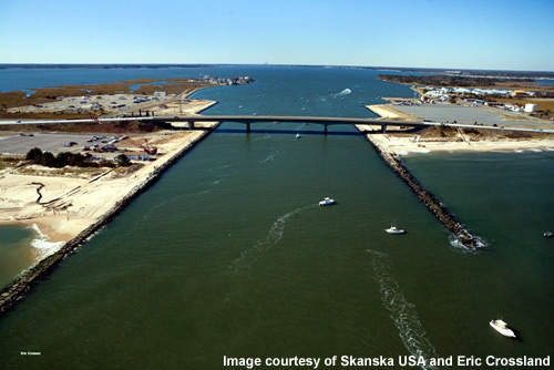 The old Indian River Bridge had problems with erosion of its piers.