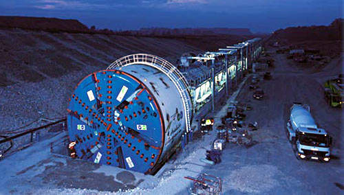 The TBM has already completed the first drive.