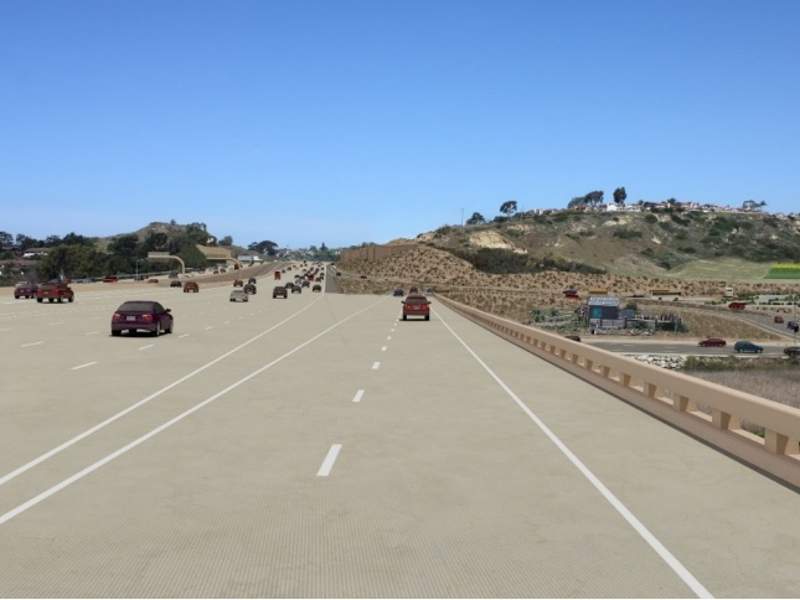 The I-5 North Coast Corridor project involves improvements over a 26-mile (41.8km) section of the Interstate-5 freeway. Credit: San Diego Association of Governments.