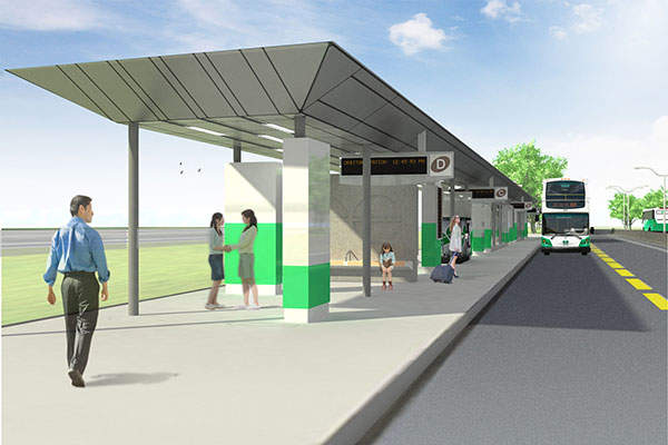 The Mississauga Transitway project included the construction of 12 new stations.
