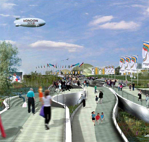 The park will be connected with more than 30 new bridges, both temporary and permanent.