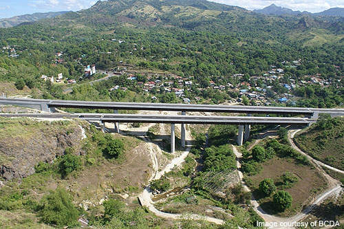 Aerial photo of Tipo Bridges.