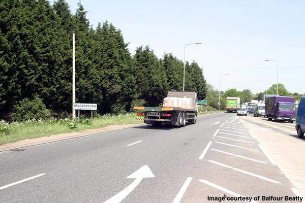 The scheme will be composed of 13km of new dual two and three-lane carriageways.