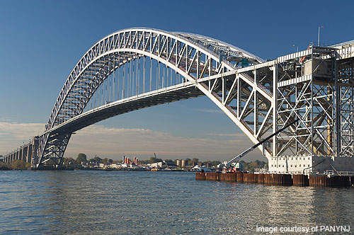 The bridge carries about 20,000 vehicles a day on its two lanes of traffic in each direction.