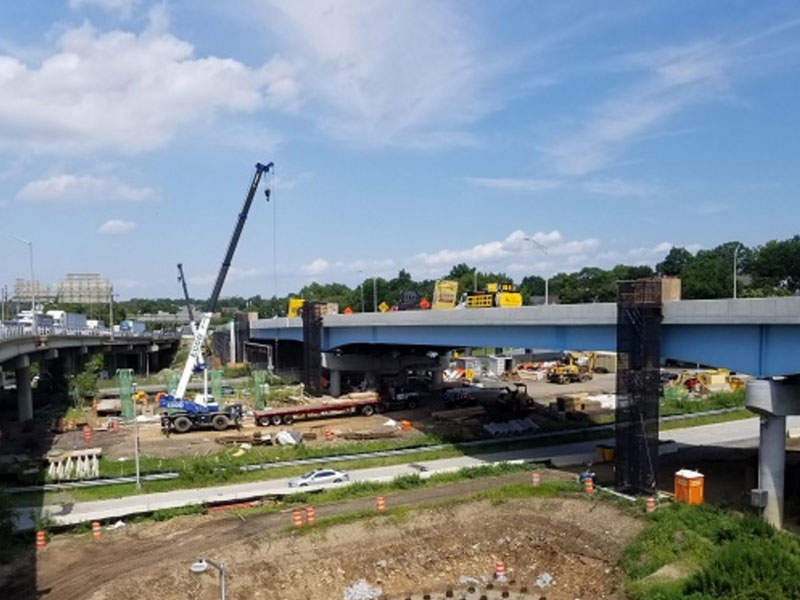 The current phase will replace the southbound viaduct of the Van Wyck expressway with a three-lane viaduct.