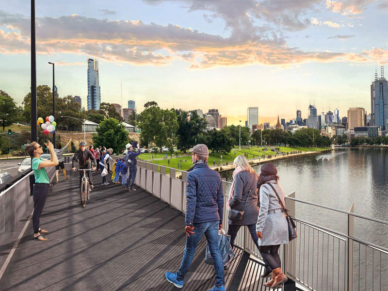 The upgrade reduces traffic congestion and provides better access to cyclists and pedestrians. Image courtesy of VicRoads.