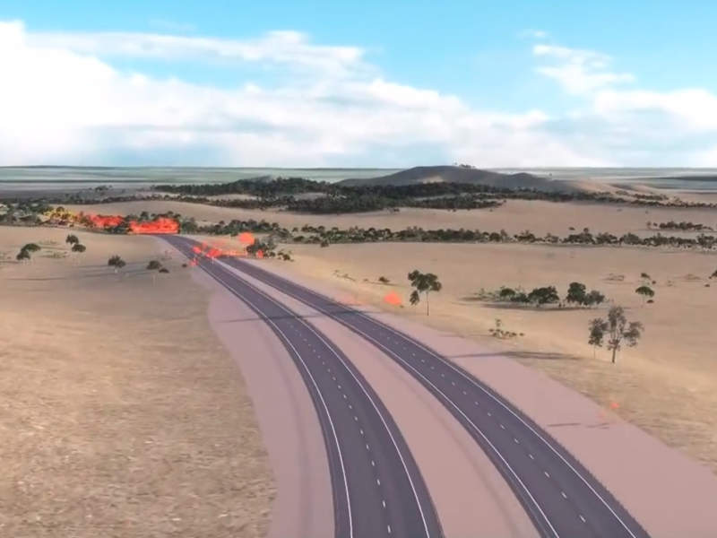 The 33km of road upgrade is expected to reduce traffic congestion and improve road safety. Credit: Ararat Rural City Council.