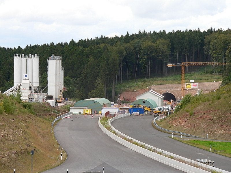 The tunnel is part of the new A44 highway between Kassel and Herleshausen. Image courtesy of Presse03.