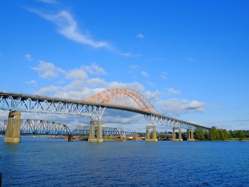 The existing Pattullo bridge structure will be demolished, upon commissioning of the new bridge in 2023. Credit: Reg Natarajan.