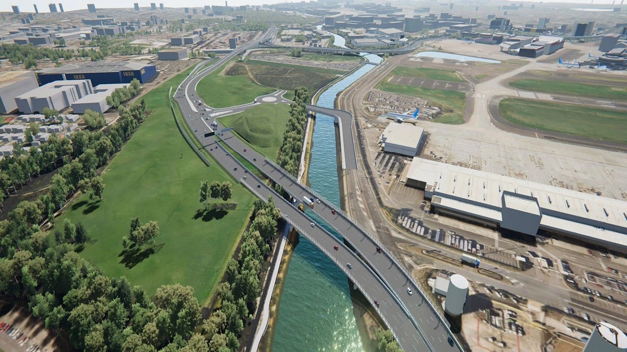 The Sydney Gateway road project will be an above-ground, toll-free connection from St Peters Interchange to Sydney Airport. Credit: Transport for NSW.